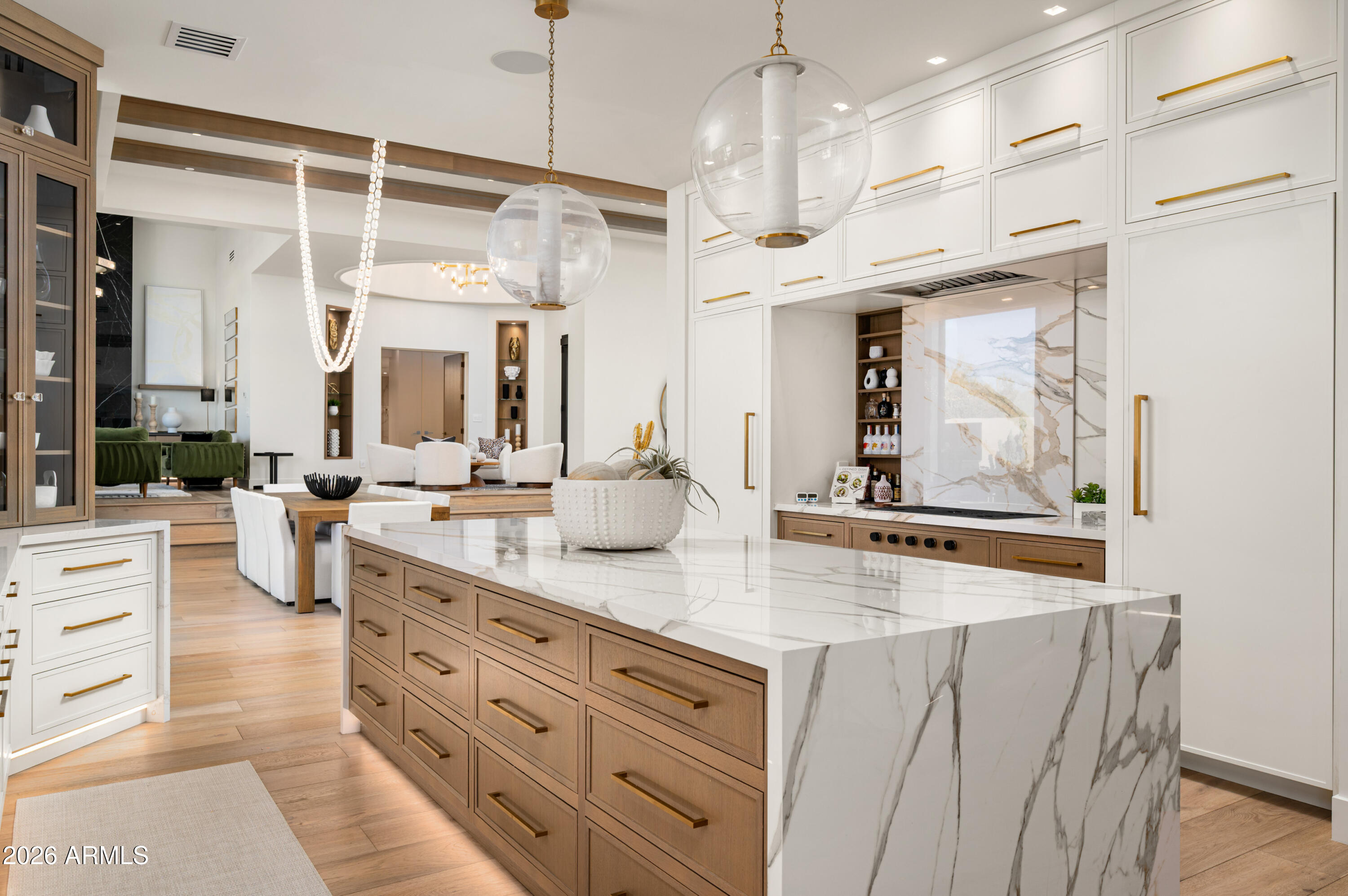 10040 East Happy Valley Road, Unit 13 Scottsdale, AZ 85255 - Photo 25 of 55 a view of living room with granite countertop furniture and a flat screen tv
