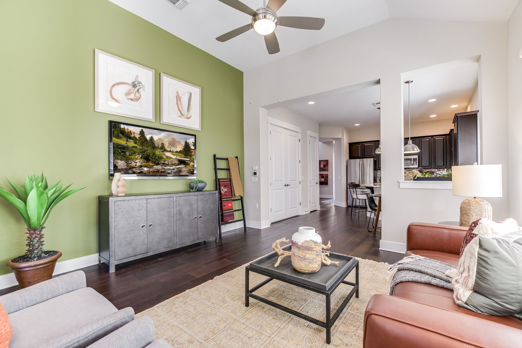 2405 Moreno Street Austin, TX 78723 - Photo 10 of 20 Bright and open living room with easy access to the kitchen and back patio.
