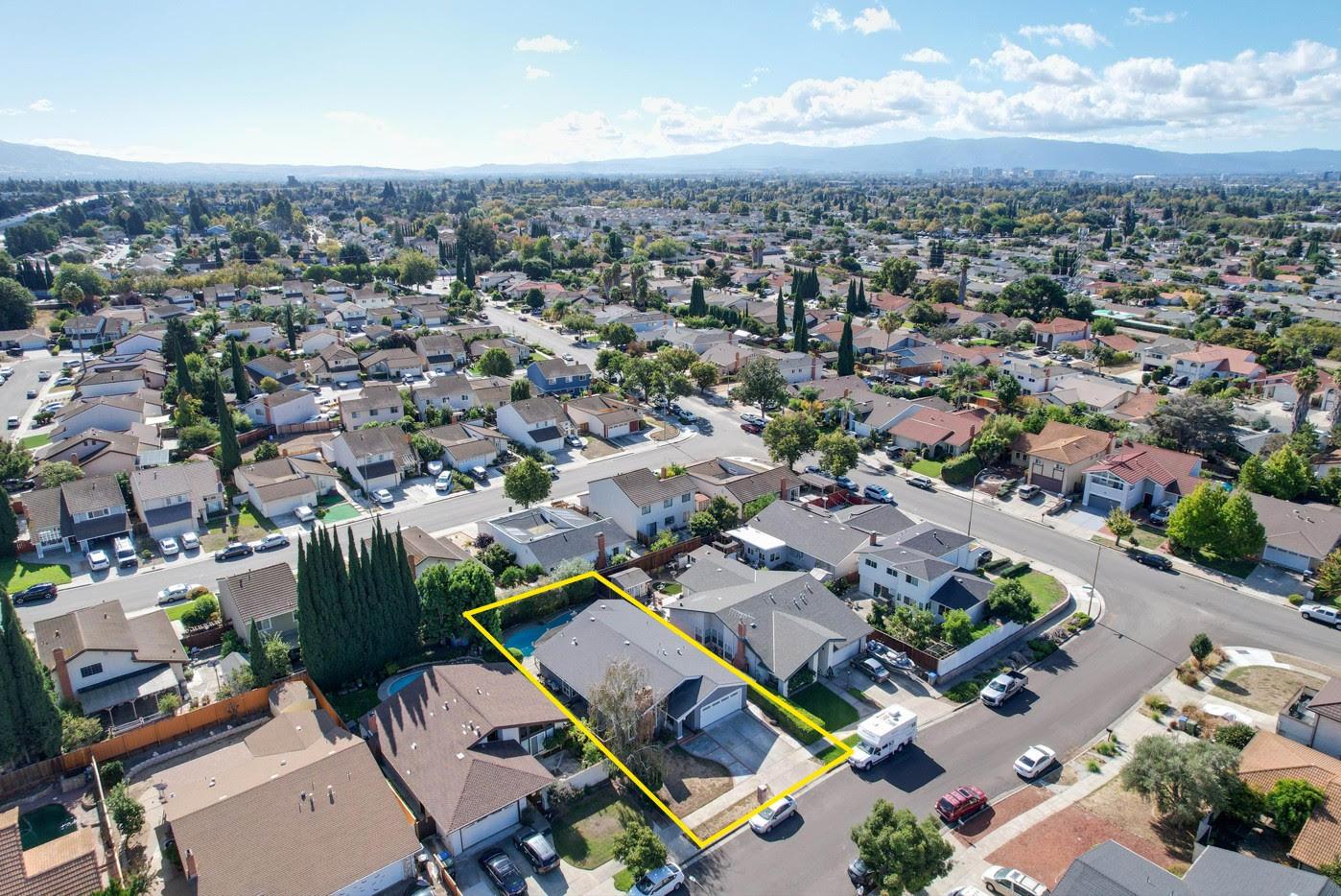 2314 Oak Flat Road San Jose, CA 95131 - Photo 30 of 36 an aerial view of a city with lots of residential buildings