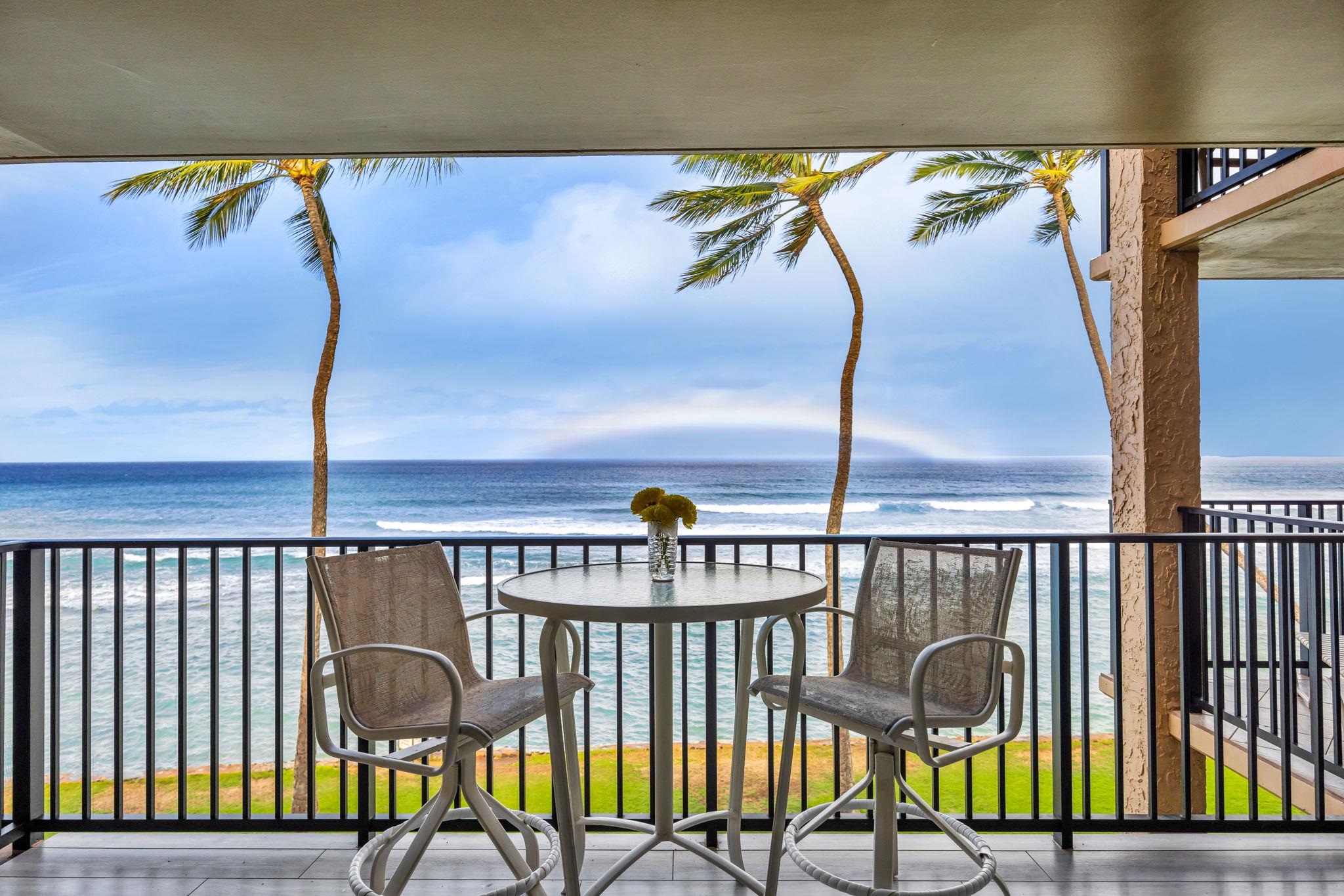 3543 Lower Honoapiilani Road, Unit F303 Lahaina, HI 96761 - Photo 10 of 20 a view of balcony with furniture