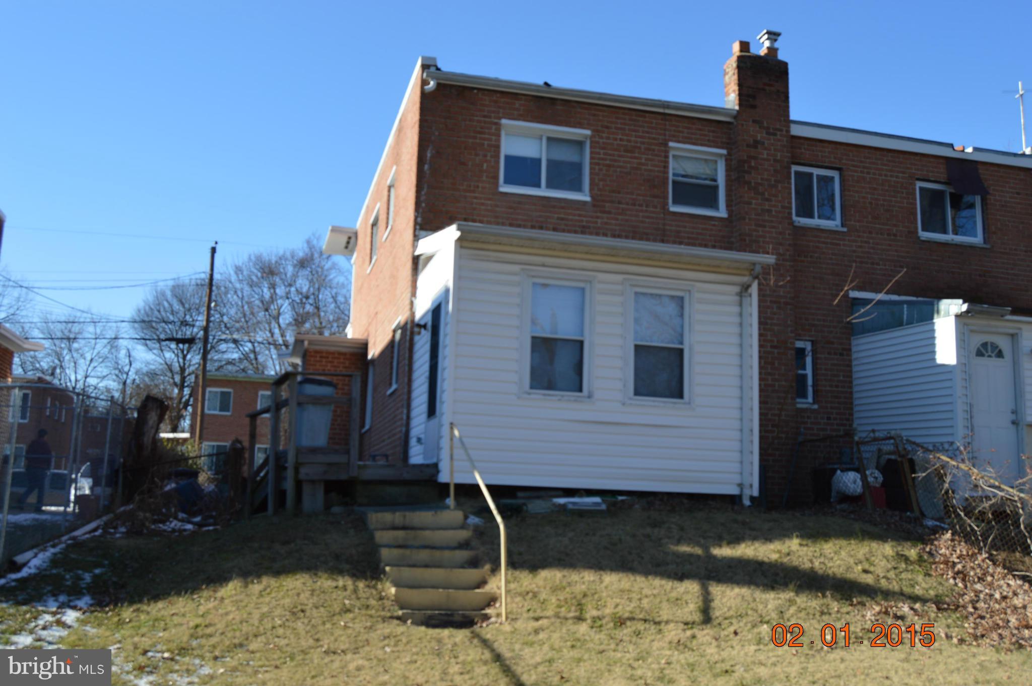 8317 12th Avenue Silver Spring, MD 20903 - Photo 3 of 3 Exterior (Rear)