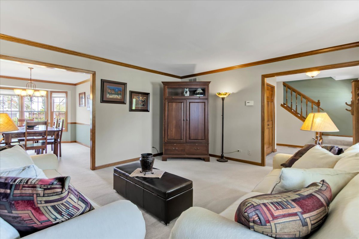 76 Red Fox Run Montgomery, IL 60538 - Photo 5 of 28 a living room with furniture and a mirror