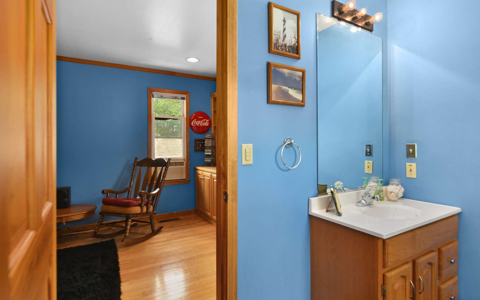 2850 Appalachian Highway Blue Ridge, GA 30513 - Photo 25 of 30 a bathroom with a sink and a mirror