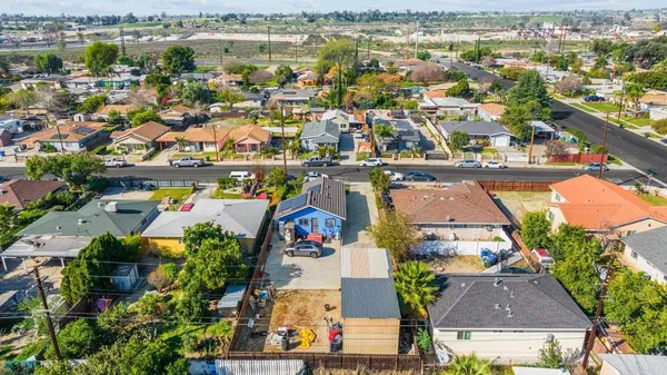 an aerial view of a city