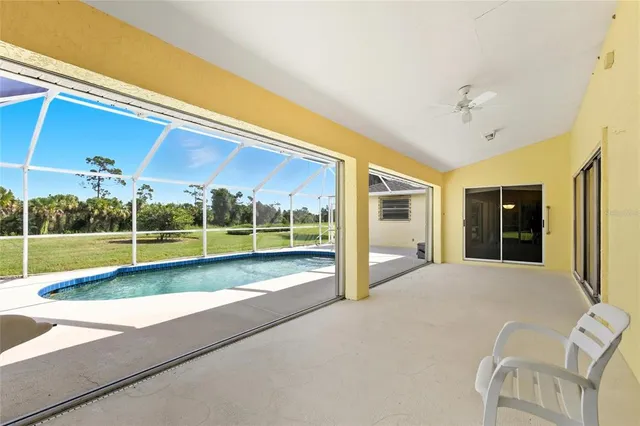 a view of a house with a swimming pool