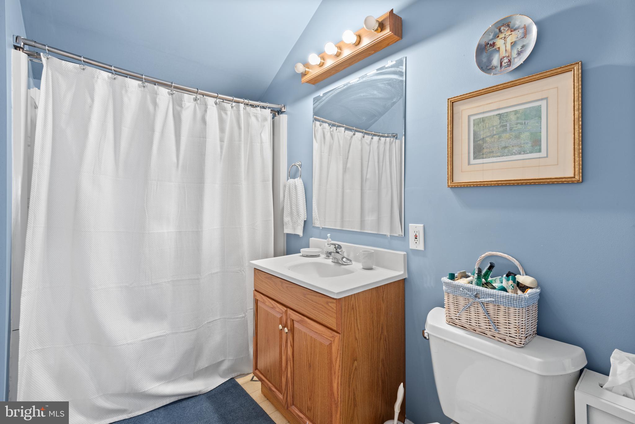 2701 Olney Sandy Spring Road Olney, MD 20832 - Photo 25 of 48 a bathroom with a sink a mirror and a toilet