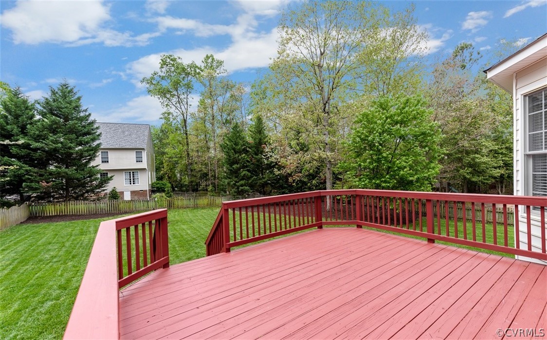 5208 Wheat Ridge Place Glen Allen, VA 23059 - Photo 41 of 45 a view of deck with plants and trees