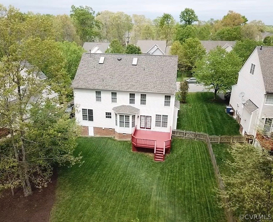 5208 Wheat Ridge Place Glen Allen, VA 23059 - Photo 45 of 45 a aerial view of a house with table and chairs
