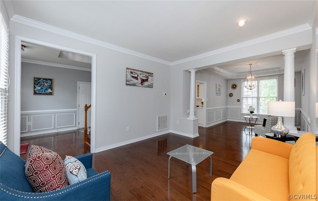 5208 Wheat Ridge Place Glen Allen, VA 23059 - Photo 7 of 45 a living room with furniture and a potted plant