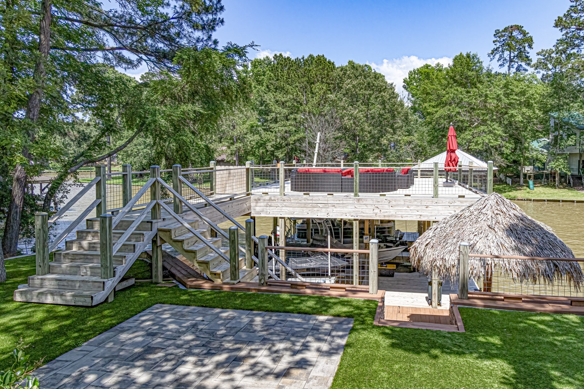 470 South Lakeview Drive Point Blank, TX 77364 - Photo 25 of 33 View of boathouse from main house.