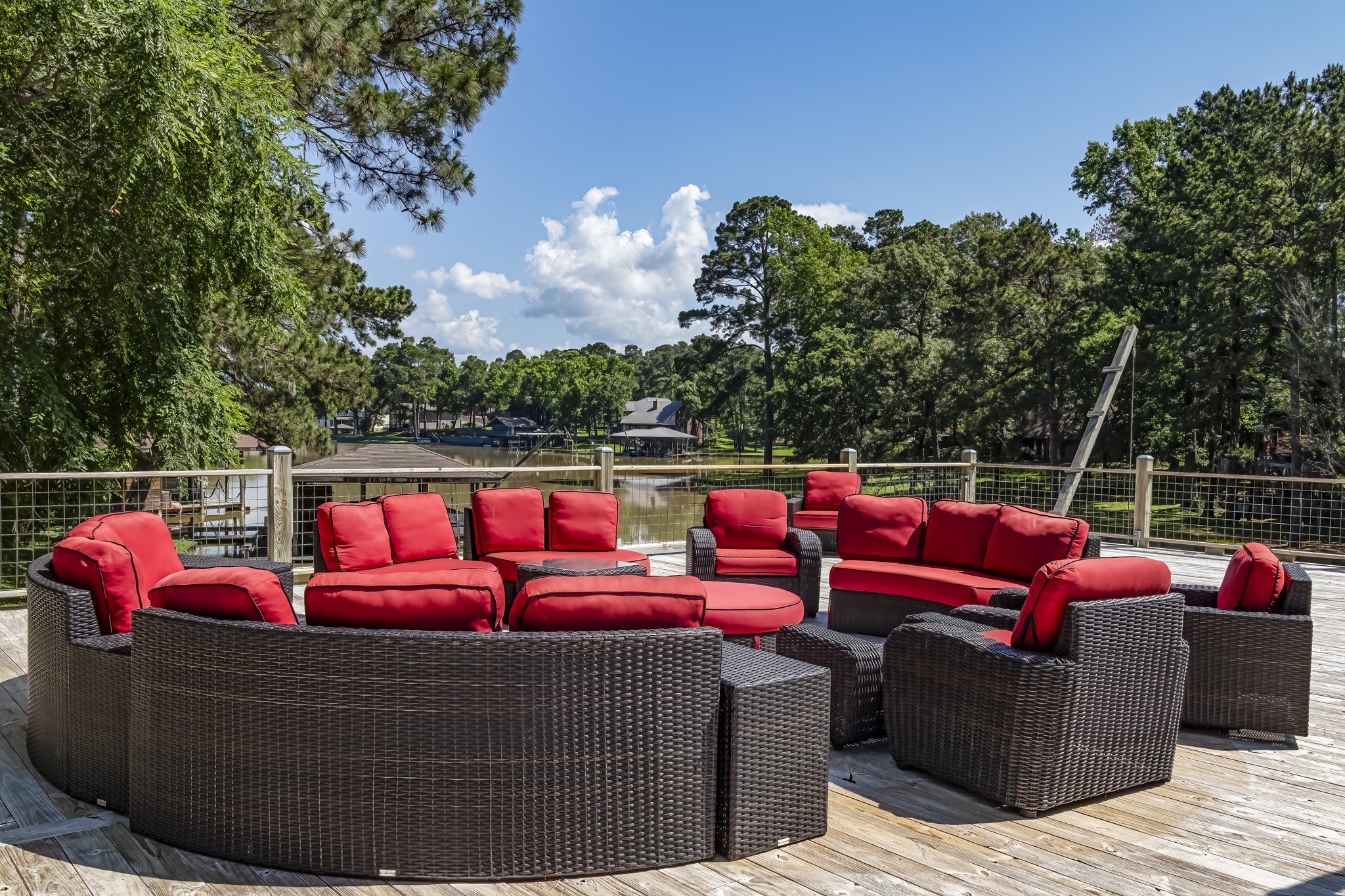 470 South Lakeview Drive Point Blank, TX 77364 - Photo 26 of 33 This patio furniture on sundeck stays!!