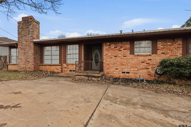 a front view of a house