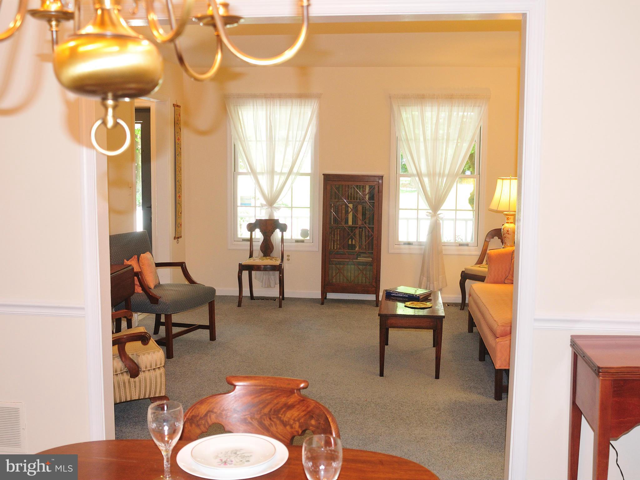 View from Dining Room into Living Room