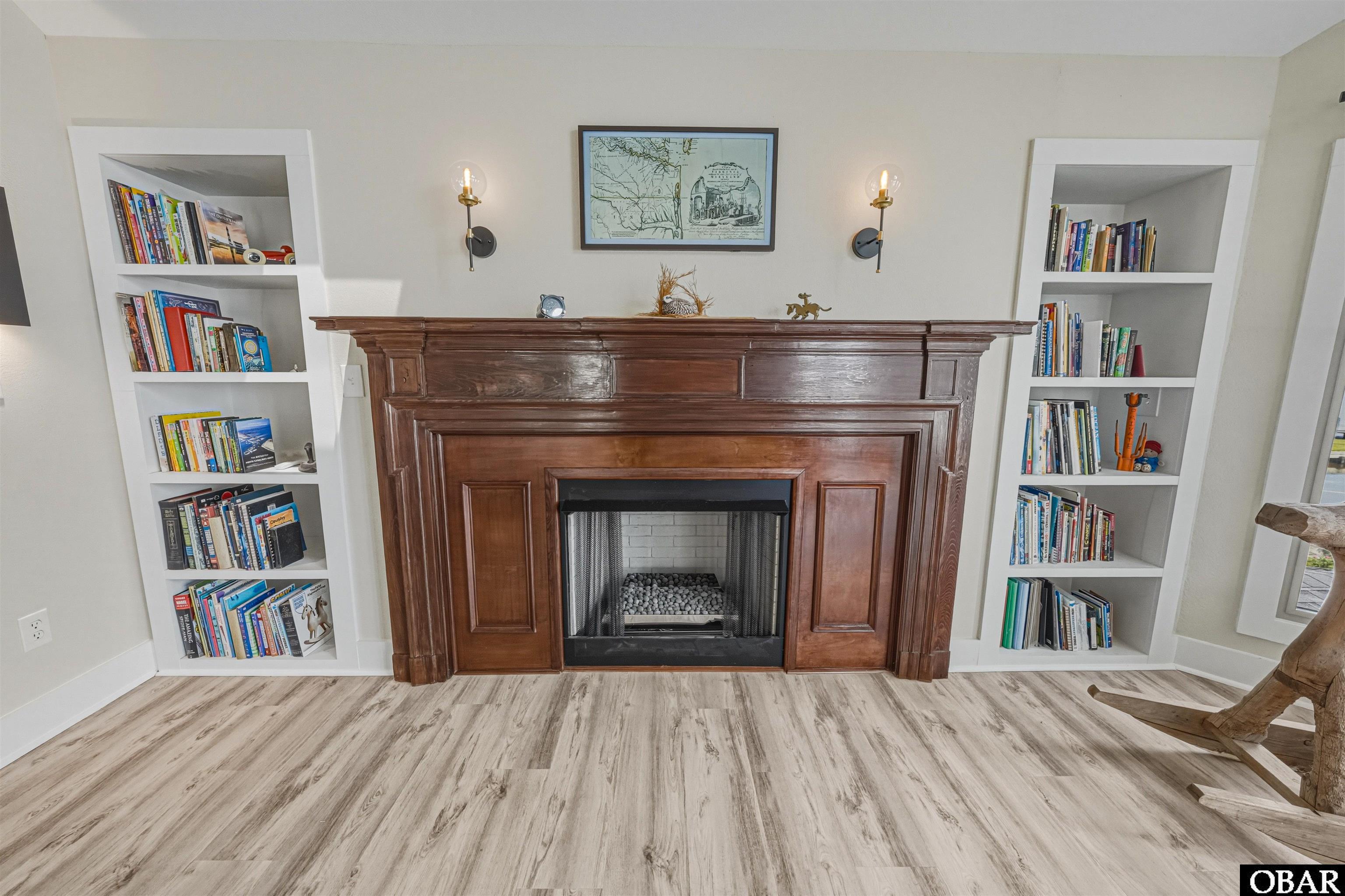 932 Waterlily Road Coinjock, NC 27923 - Photo 47 of 86 Original Wood Mantel