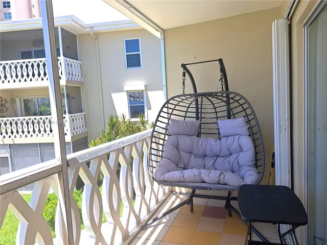 a view of balcony and patio
