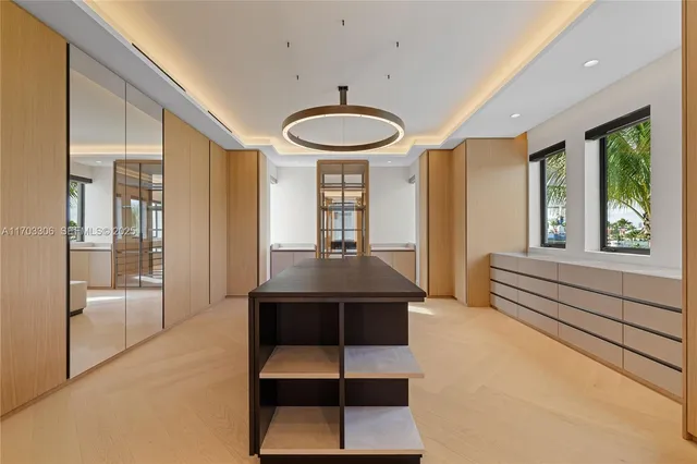 a view of a balcony with lake view