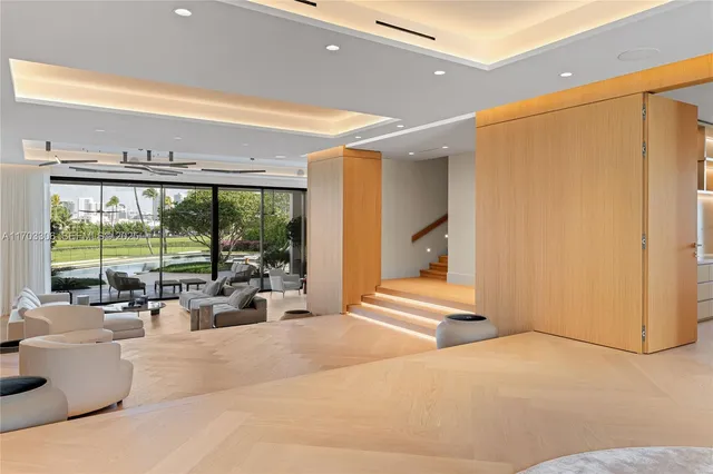 a view of a patio with a table and chairs