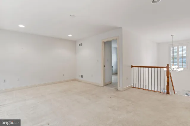 a view of an empty room