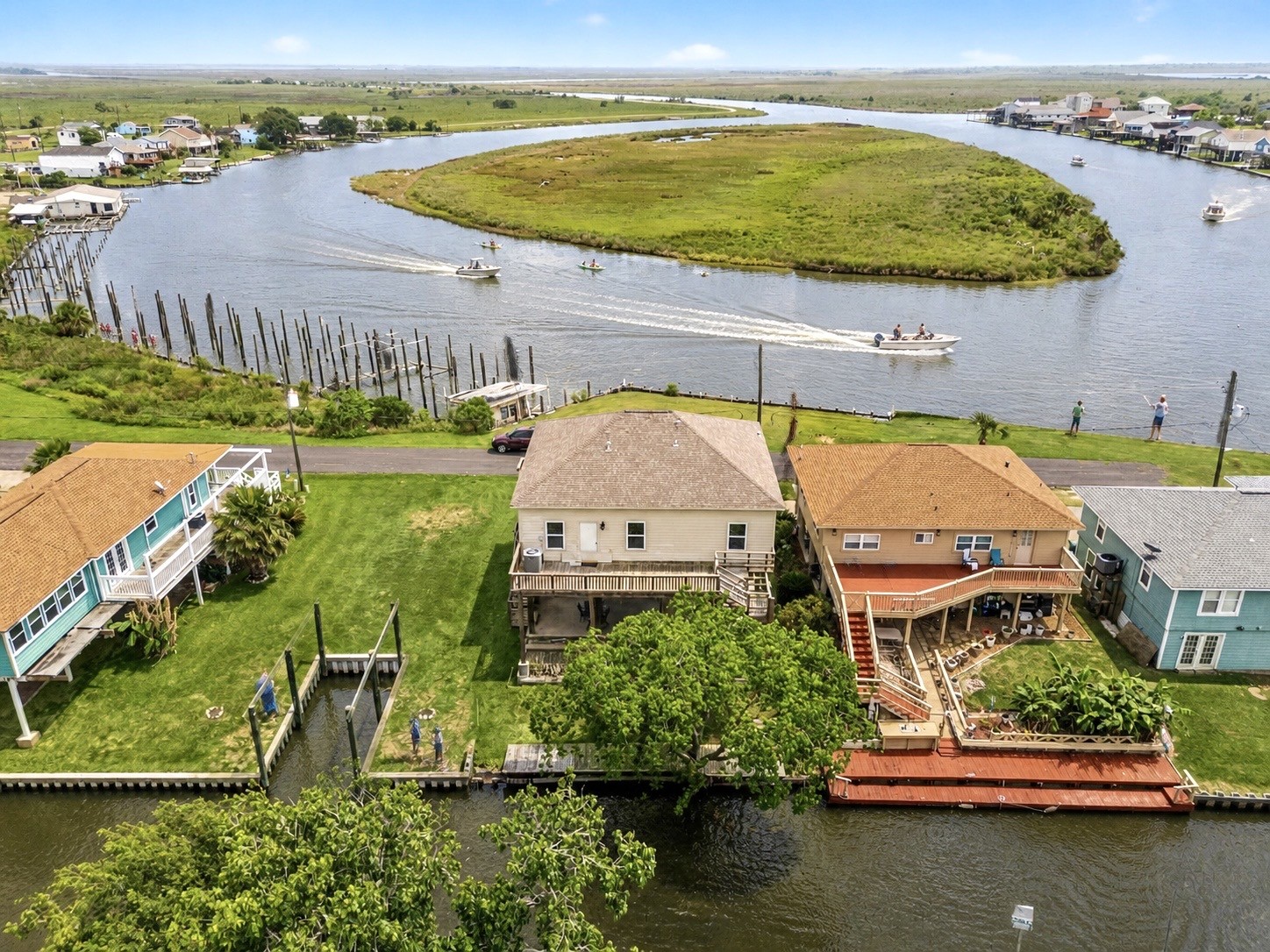 167 Garth Street Freeport, TX 77541 - Photo 2 of 34 Water front and water back