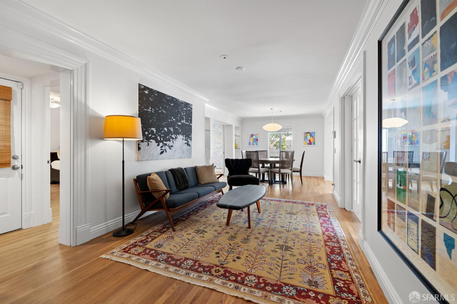 2145 Franklin Street, Unit 1 San Francisco, CA 94109 - Photo 6 of 46 a living room with furniture and a rug