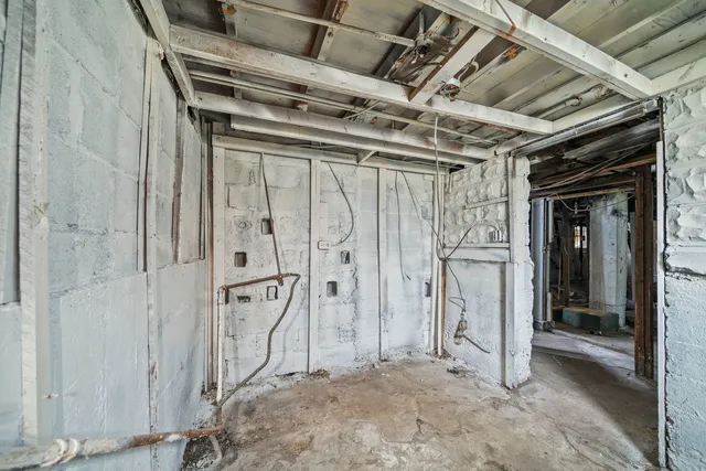 a view of an empty room