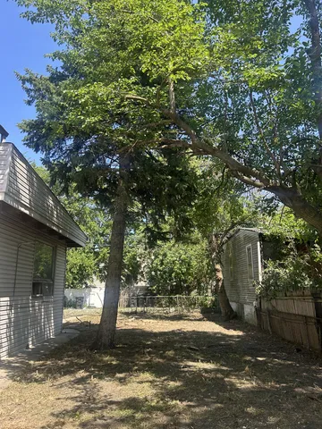a view of a house with a tree
