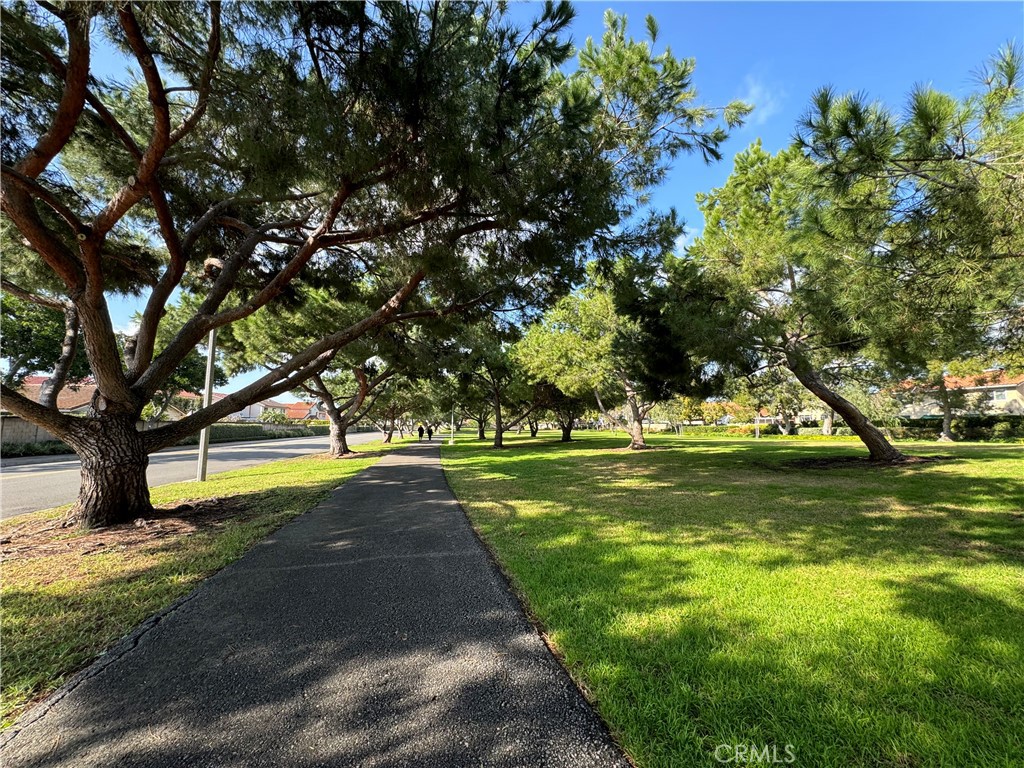 3632 Myrtle Street Irvine, CA 92606 - Photo 40 of 40 a view of yard with swimming pool and trees