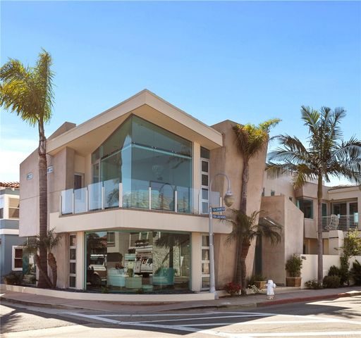 a view of a building and a street