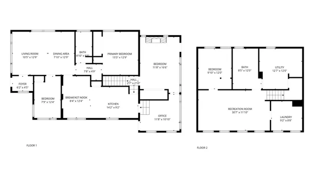 a picture of a floor plan