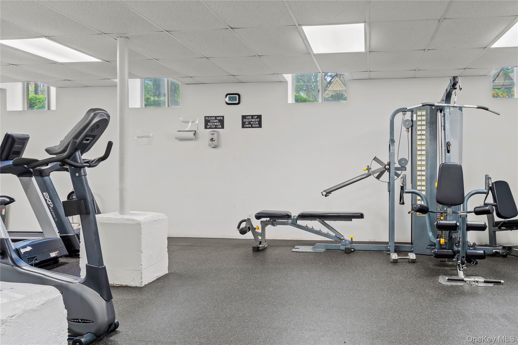 76-66 Austin Street, Unit 4B Queens, NY 11375 - Photo 7 of 12 Gym featuring a paneled ceiling