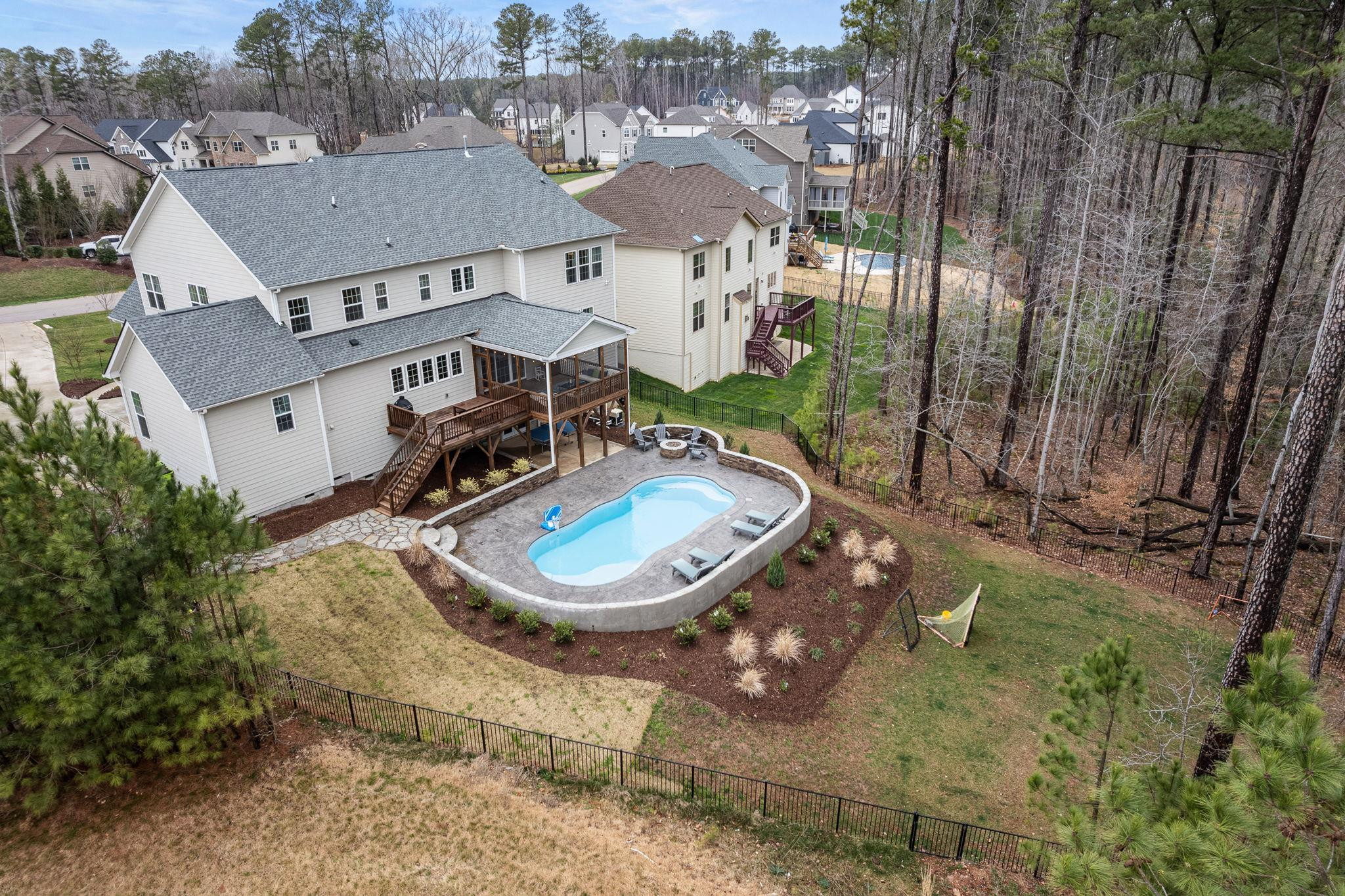 7532 Hasentree Way Wake Forest, NC 27587 - Photo 39 of 40 an aerial view of a house