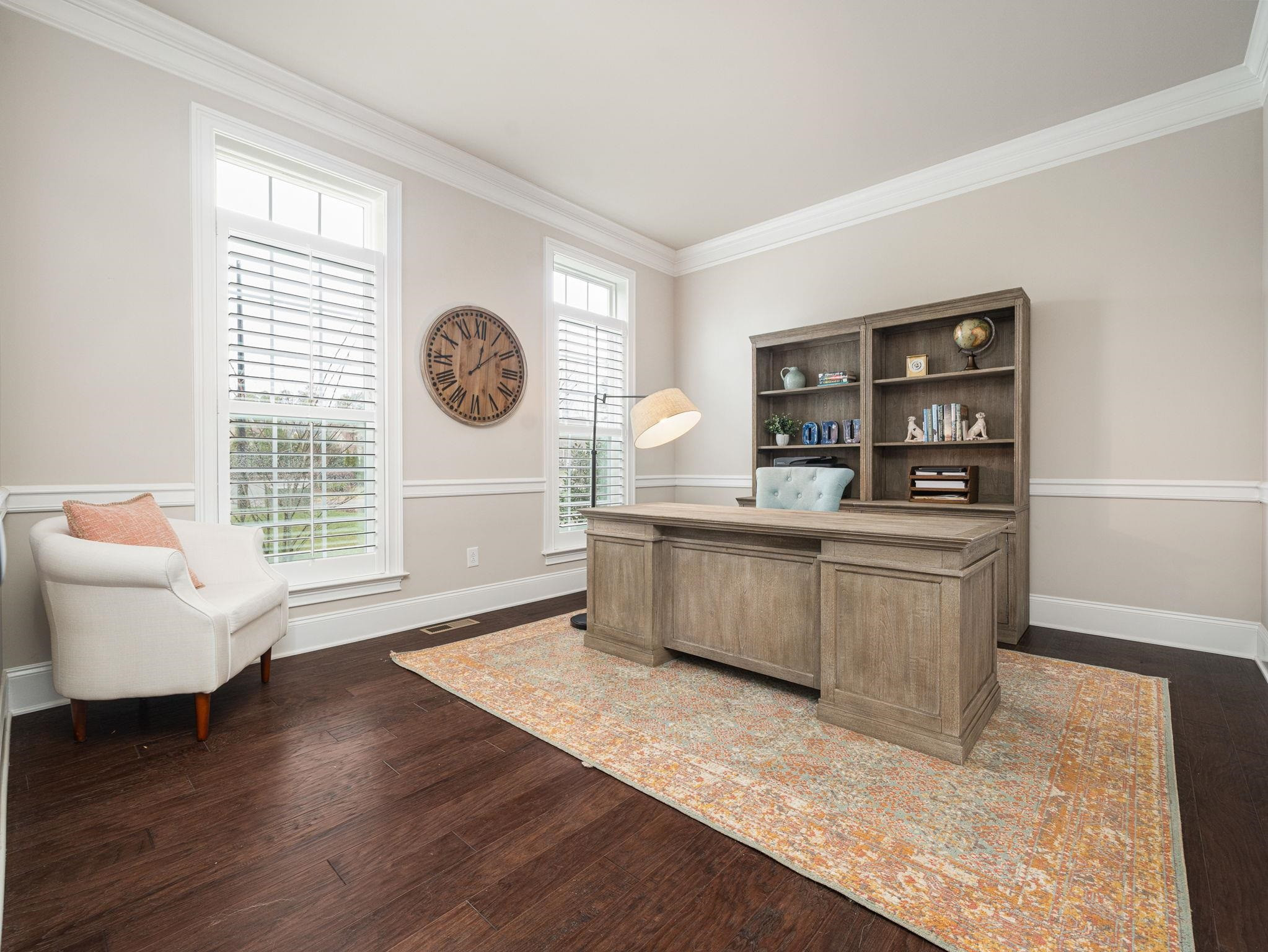 7532 Hasentree Way Wake Forest, NC 27587 - Photo 7 of 40 a view of workspace with wooden floor