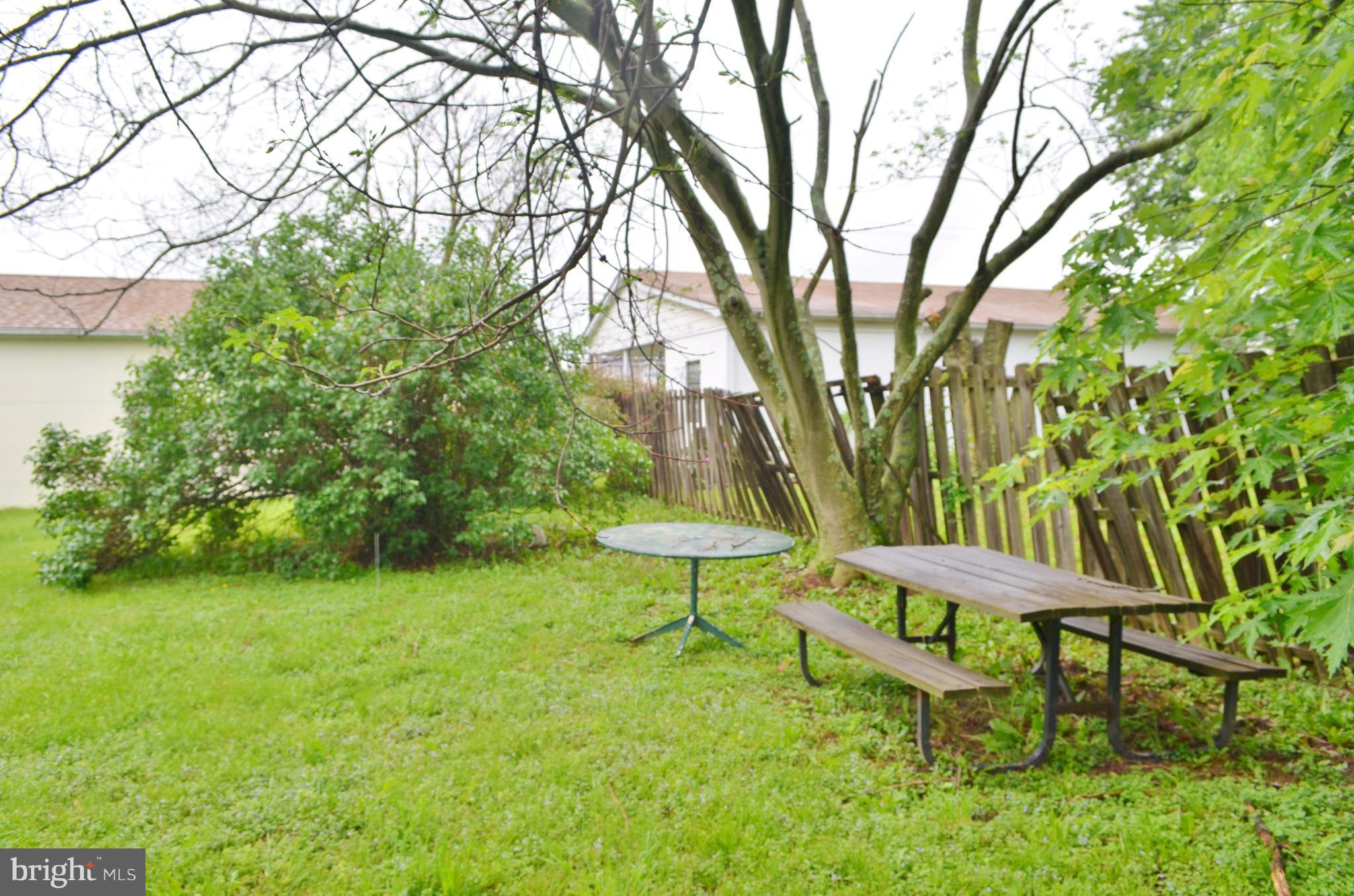 293 Valley Mill Road Winchester, VA 22602 - Photo 25 of 29 a view of a backyard with table and chairs and a large tree