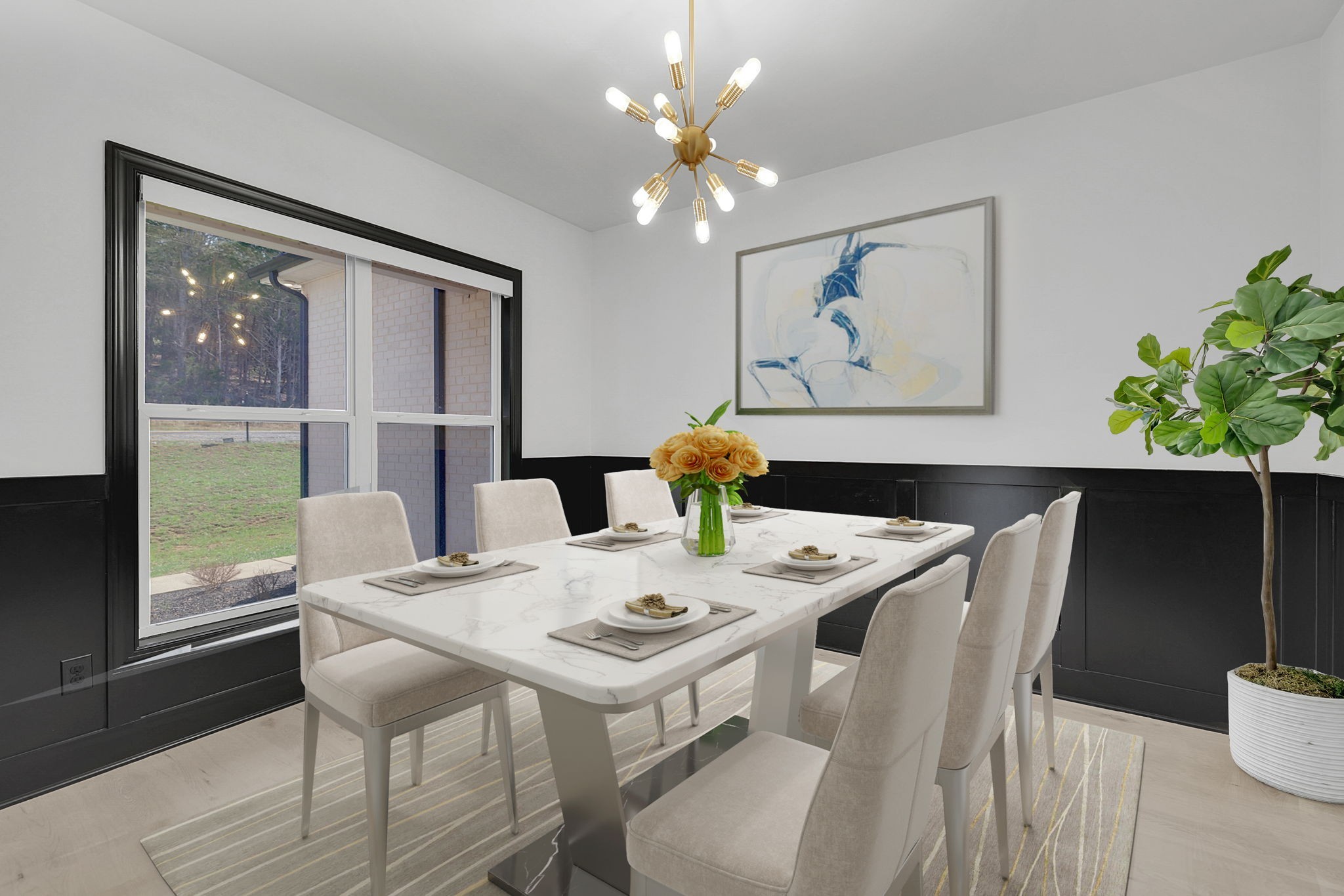 200 Charles Smith Road Lascassas, TN 37085 - Photo 8 of 62 a view of a dining room with furniture window and wooden floor