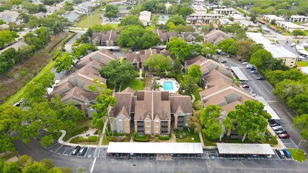 an aerial view of multiple house