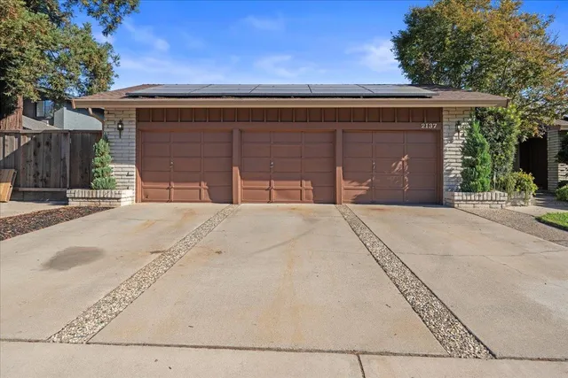 front view of a house with a outdoor space