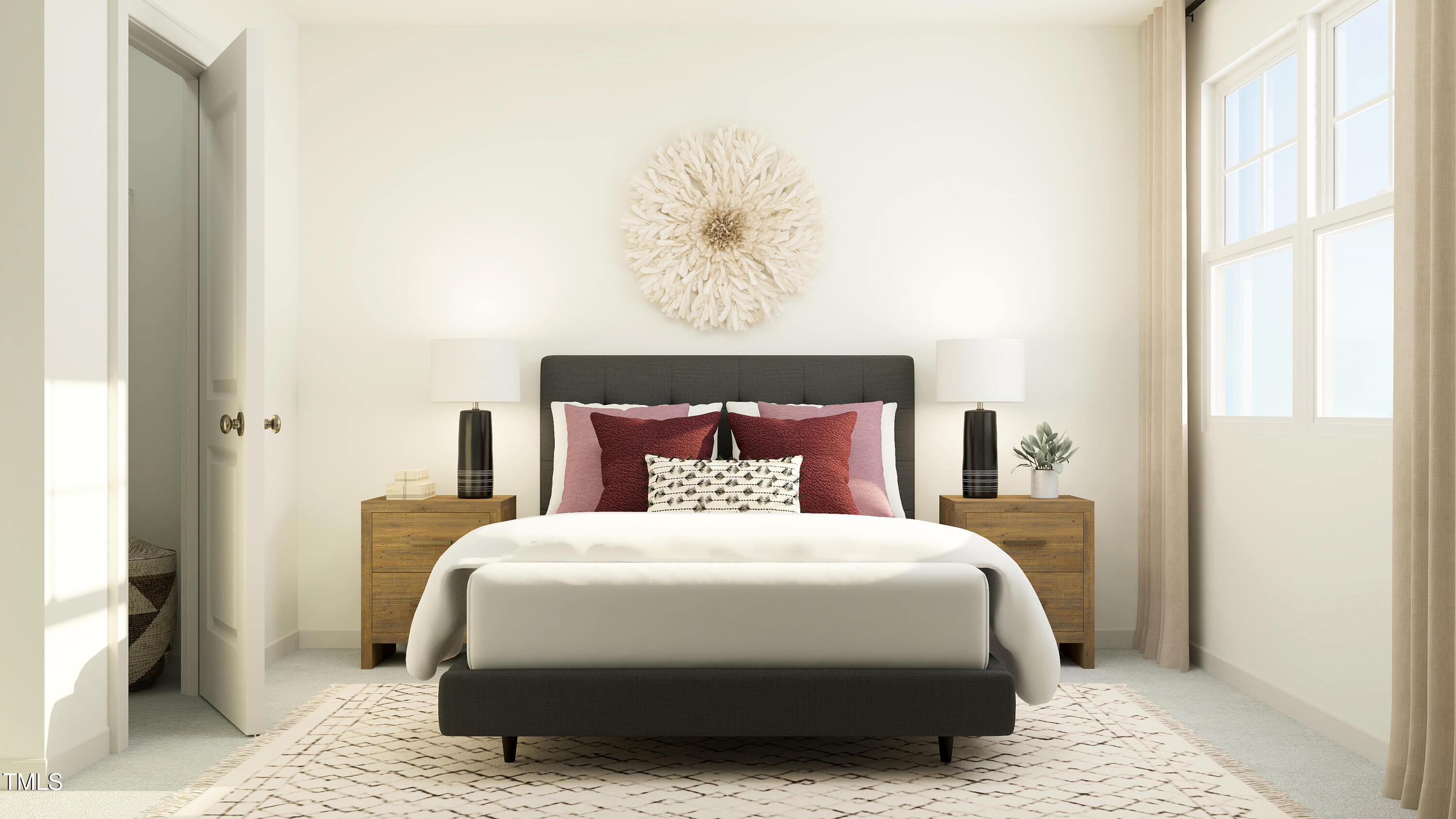 1453 Jay Road Knightdale, NC 27545 - Photo 13 of 26 a bedroom with a bed and a window