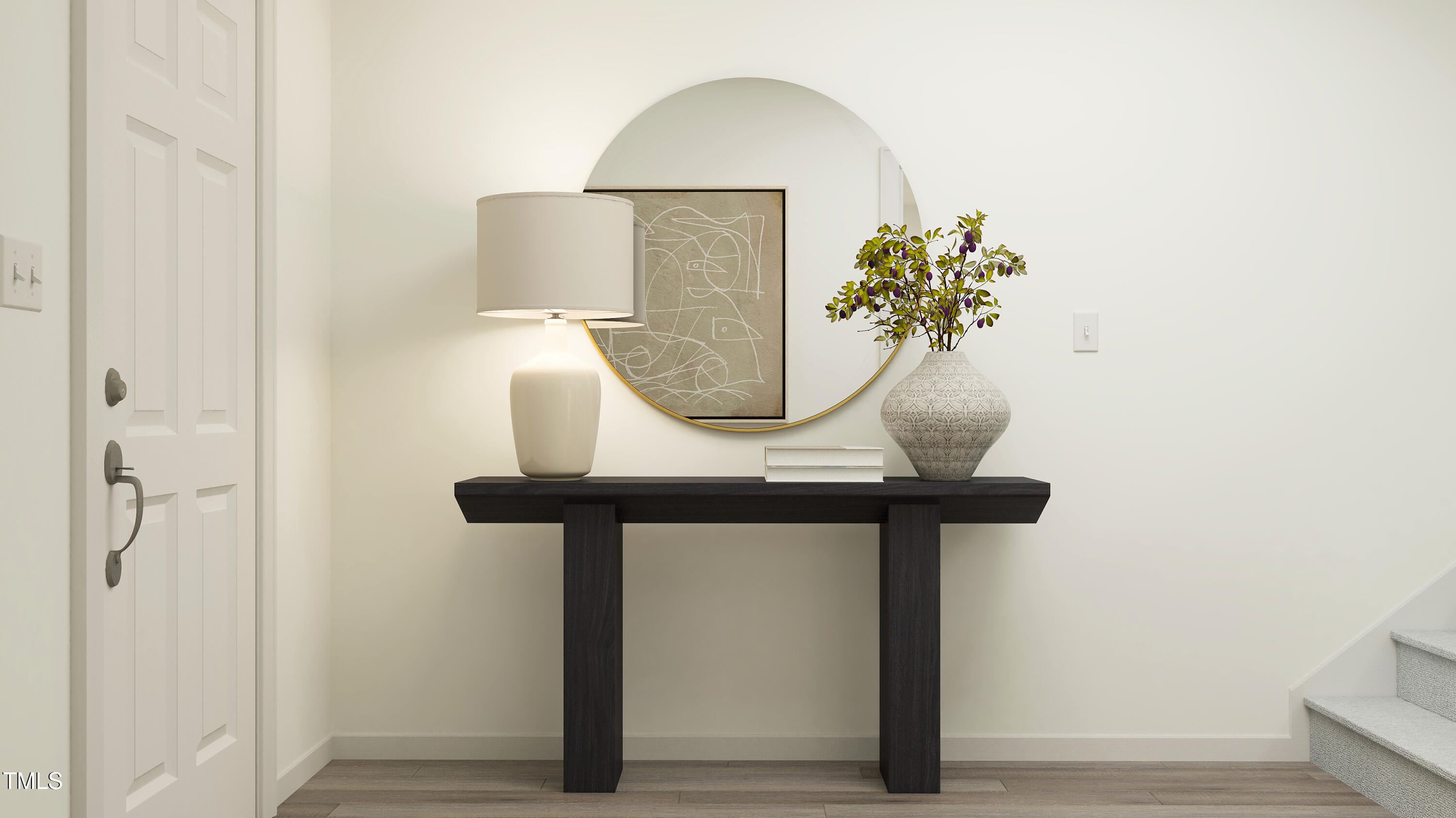 1453 Jay Road Knightdale, NC 27545 - Photo 8 of 26 a vase of flowers sitting on a table with wooden floor