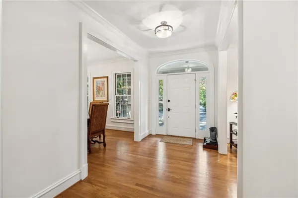 a living room with furniture workspace and a window