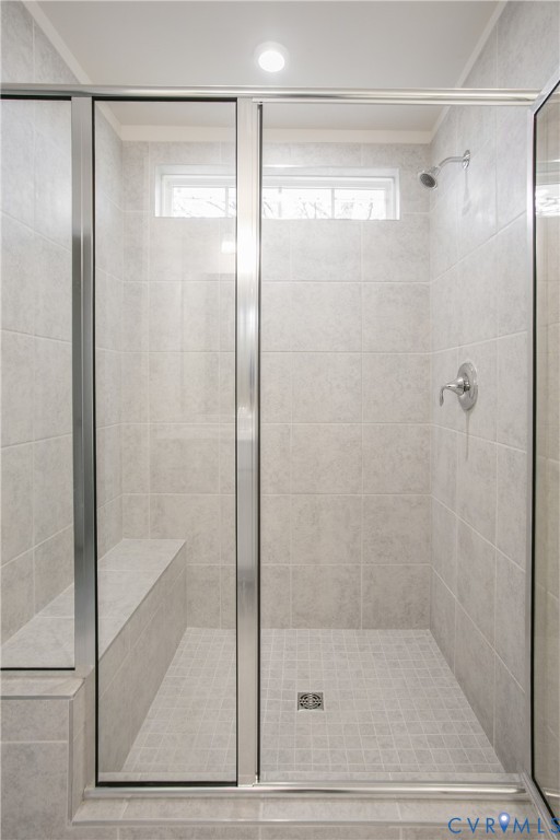 4830 Tuscany Road Moseley, VA 23120 - Photo 15 of 23 a bathroom with a glass shower door