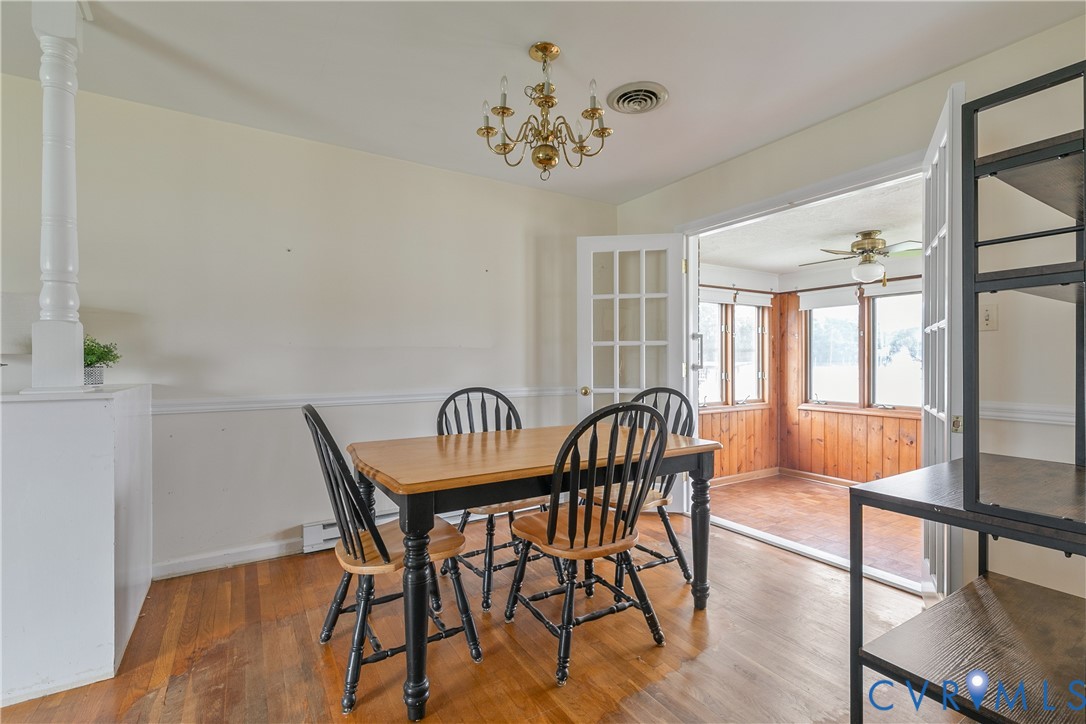 908 Yorkshire Road Colonial Heights, VA 23834 - Photo 13 of 34 Dining room with French doors to morning room