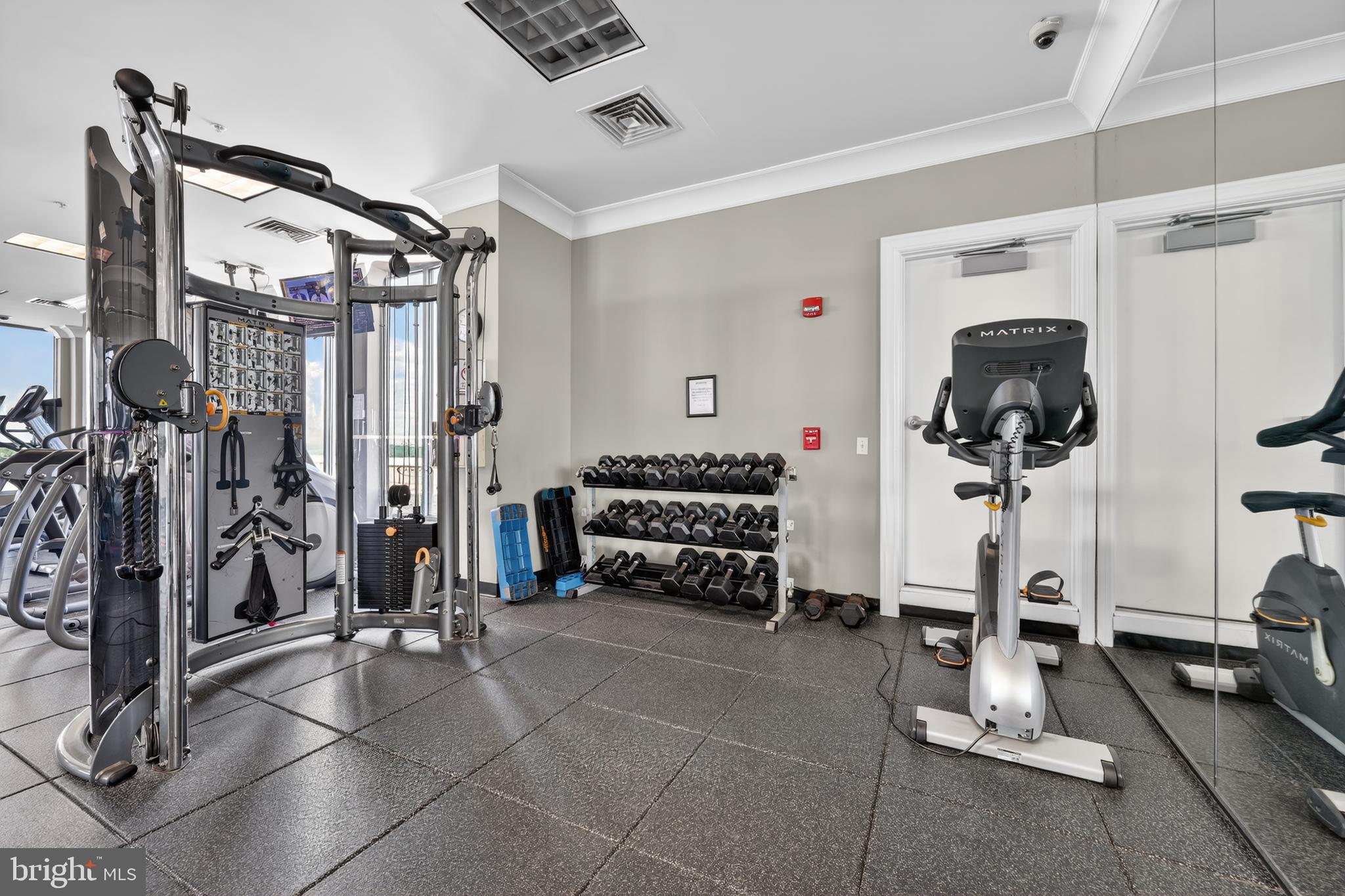 851 North Glebe Road, Unit 1301 Arlington, VA 22203 - Photo 73 of 84 Penthouse Gym - Leg Day Looks Better with A View!