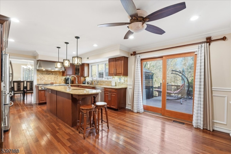1605 Justin Place, Unit 1 Mountainside, NJ 07092 - Photo 13 of 43 a large kitchen with lots of counter space a sink and appliances