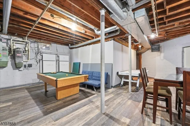 a view of a chairs and table in the patio
