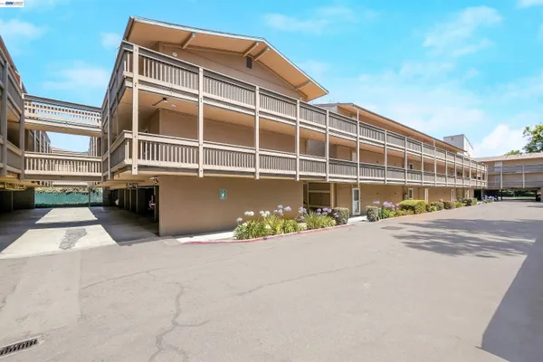 a front view of a building