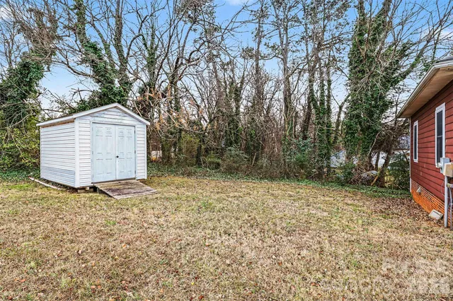 a backyard of a house