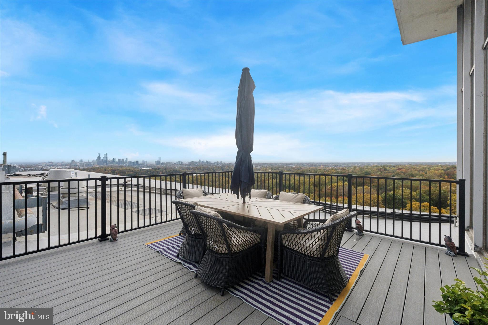 3900 West Ford Road, Unit 23B Philadelphia, PA 19131 - Photo 6 of 15 a view of a roof deck with patio