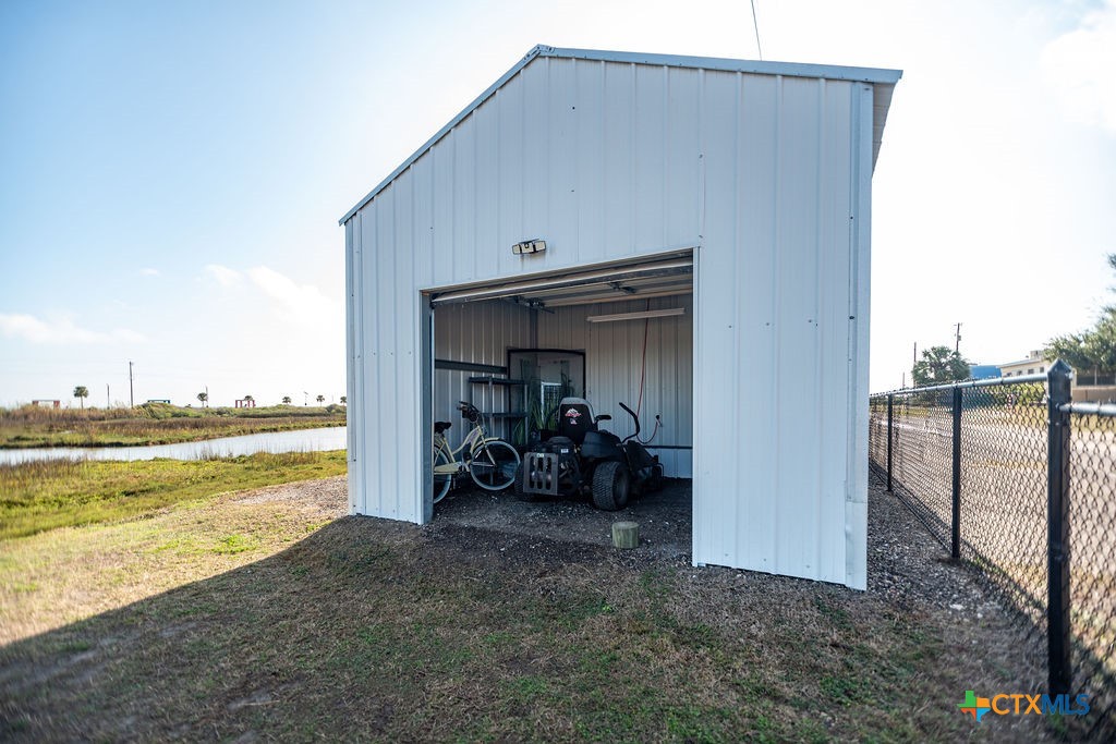 305 Zimmerman Road Port Lavaca, TX 77979 - Photo 33 of 33 a view of a terrace with a lake view