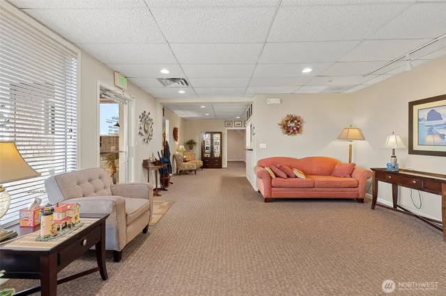 a bedroom with furniture and a couch