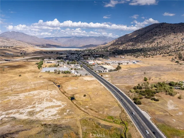 a view of a lake with a mountain